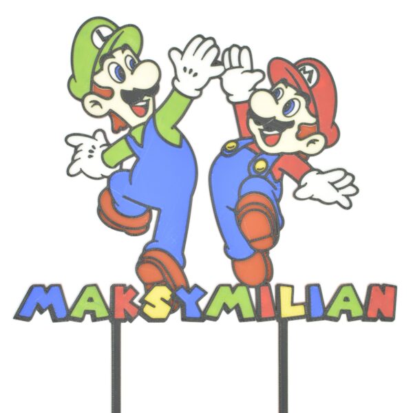 Topper Mario i Luigi, personalizowany